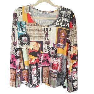 LOVE AMOUR| VINTAGE WOMENS TOP| SIZE‎ XL